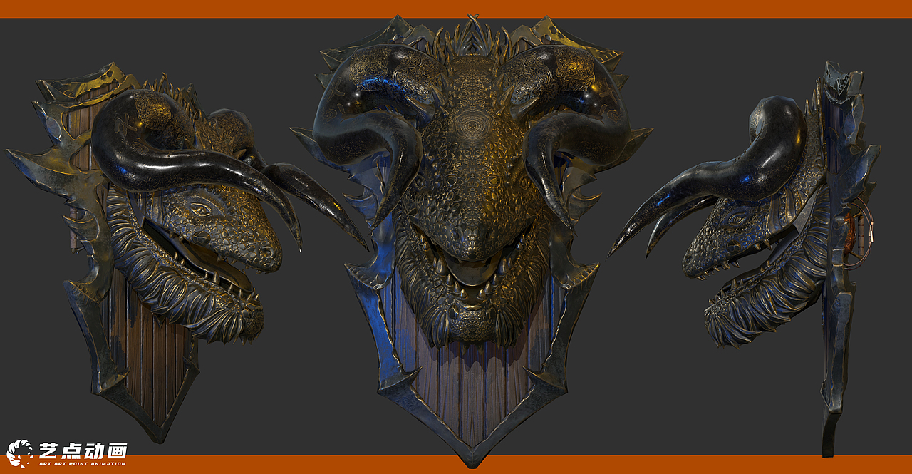 艺点动画学员的细节满满的建模作品