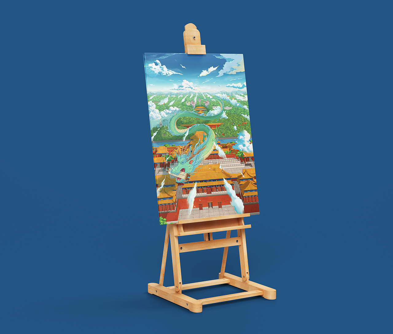 遨游伟大的中轴线（图ZMzEzNDkwMDMy） - 商业插画 - 站酷设计师今也也原创素材 - 站酷ZCOOL