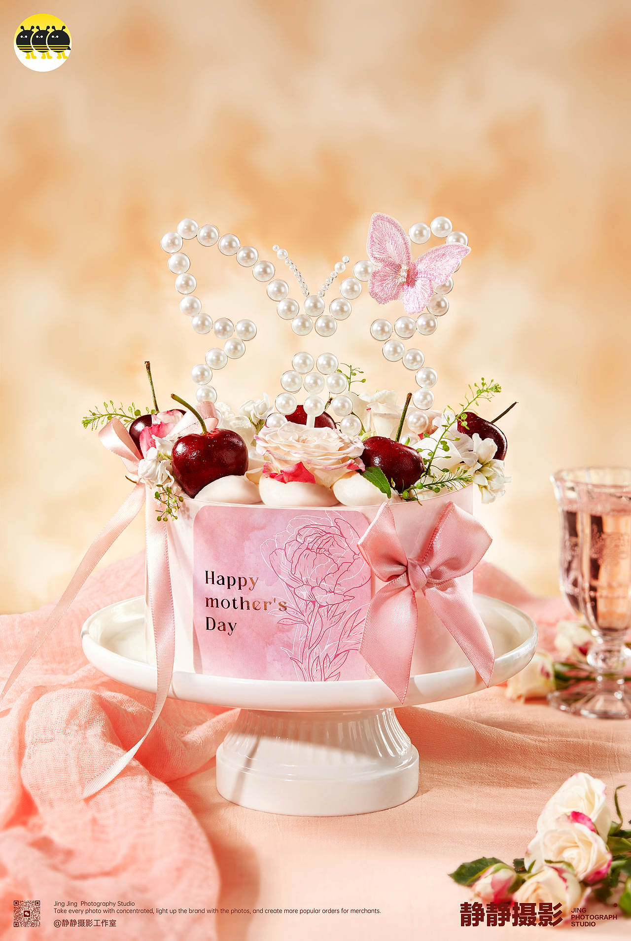 油畫溫柔系母親節(jié)蛋糕（圖ZMzY4NDEyNTA4） - 美食攝影 - 站酷設(shè)計師cheung_靜靜原創(chuàng)素材 - 站酷ZCOOL