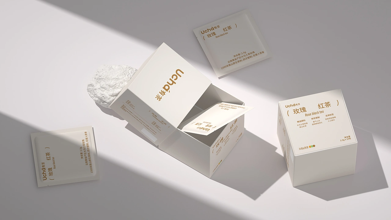 尚智&times;有茶｜玫瑰红茶概念包装｜饮品包装设计