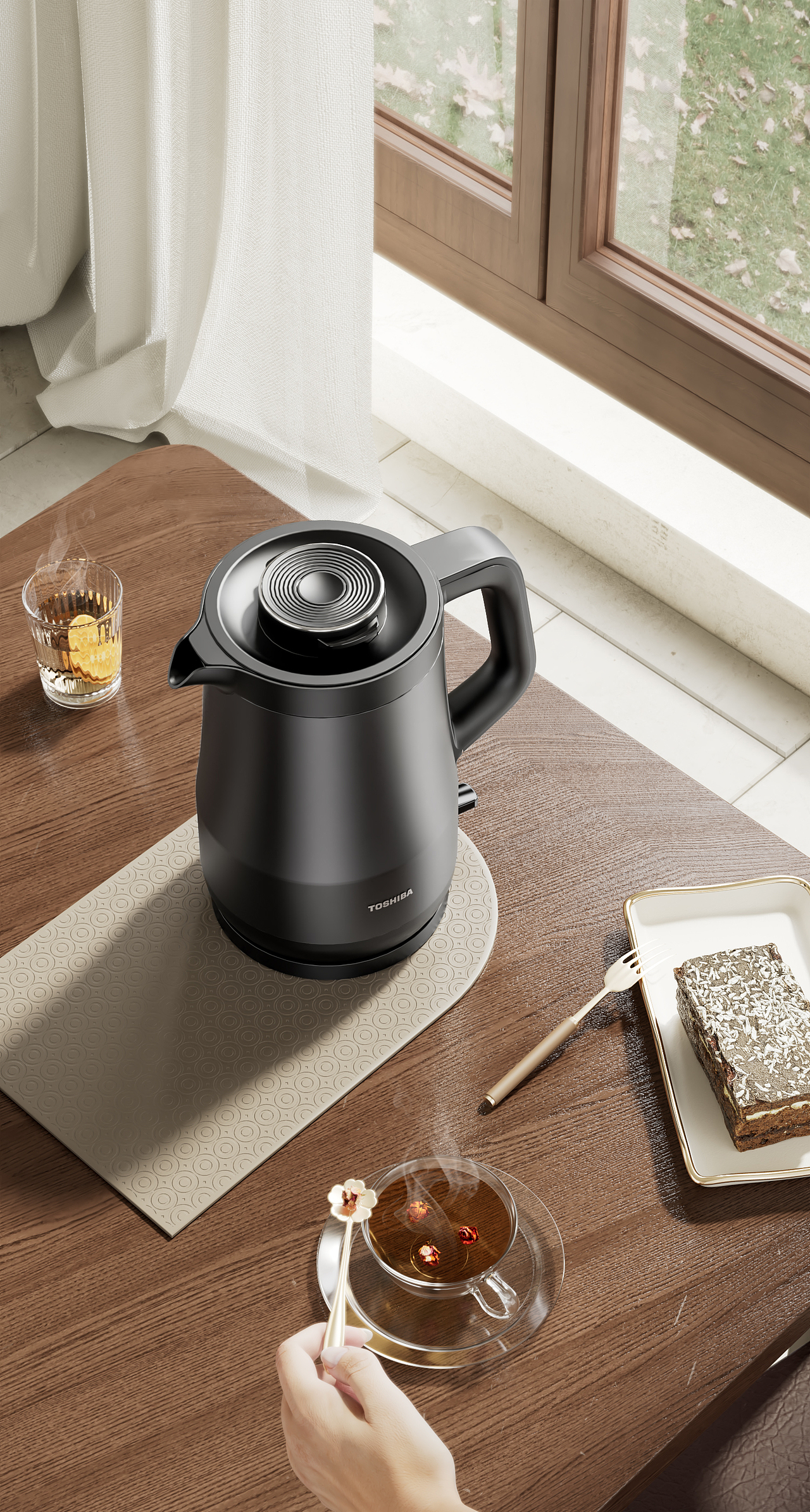 热水壶渲染合集,小家电,防烫,安全