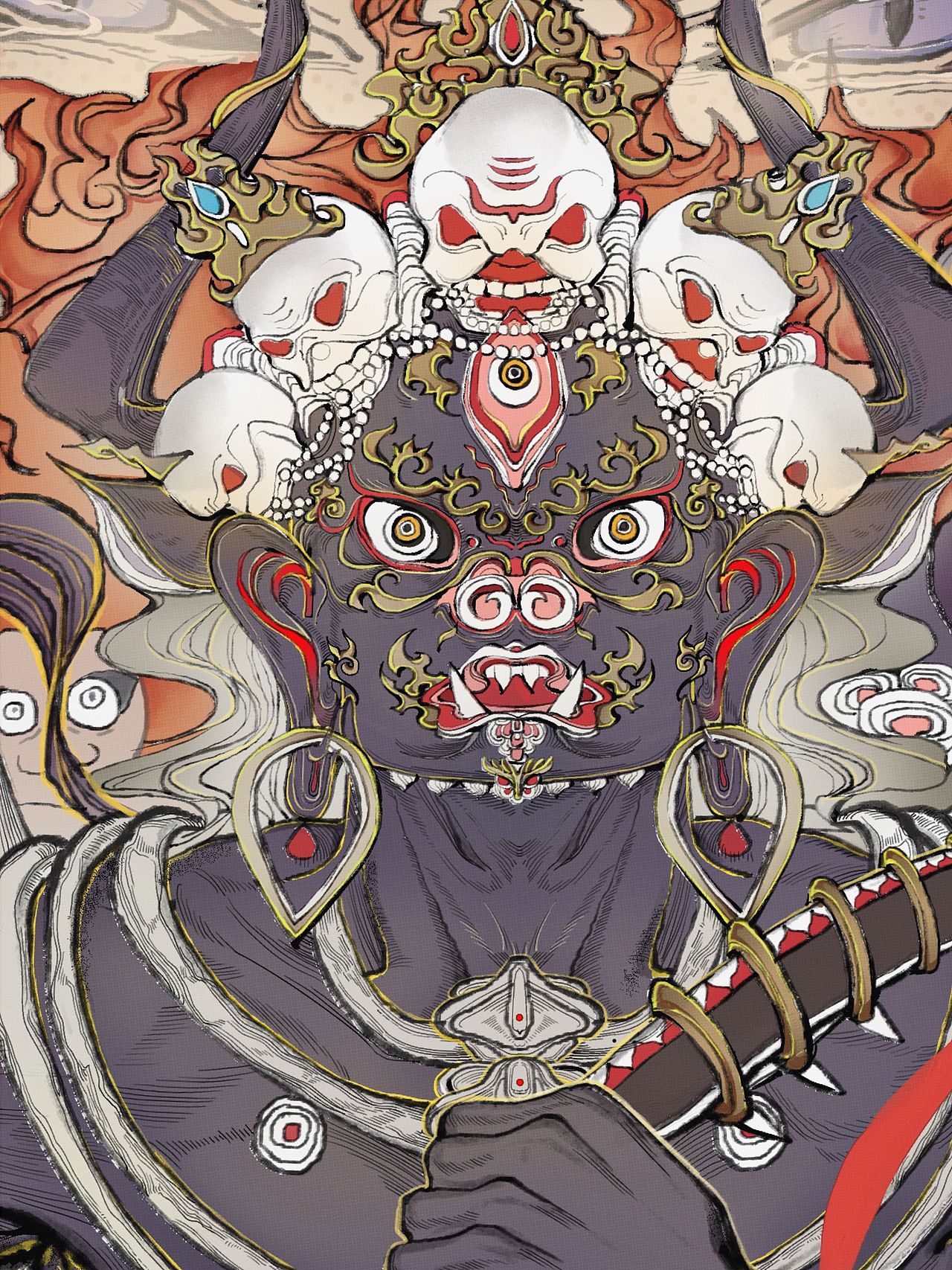 地狱救妻（图ZMzQ2OTI4MDc2） - 艺术插画 - 站酷设计师是Sezo菌原创素材 - 站酷ZCOOL
