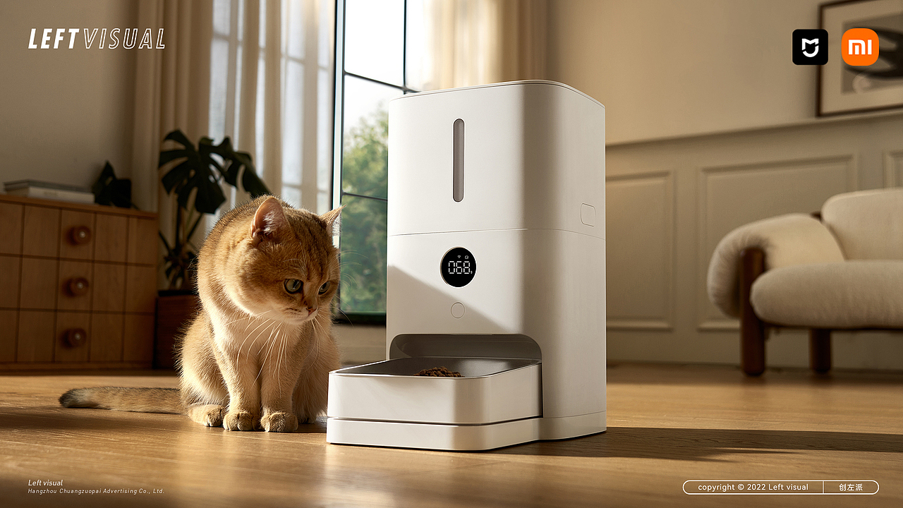 米家-智能宠物喂食器 2 × 创左派 | 平面拍摄作品分享