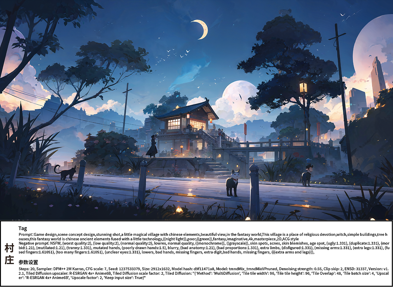 AI美术-概念场景+人物三视图设计（图ZMzY0NDIxOTg0） - AI作品 - 站酷设计师oni琴原创素材 - 站酷ZCOOL