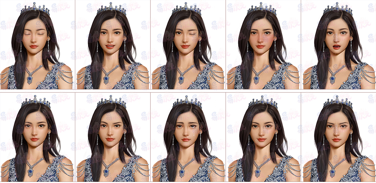 一个女性角色立绘拆分（图ZMzI3MDM5ODQ0） - 商业插画 - 站酷设计师ya鸭鸭原创素材 - 站酷ZCOOL