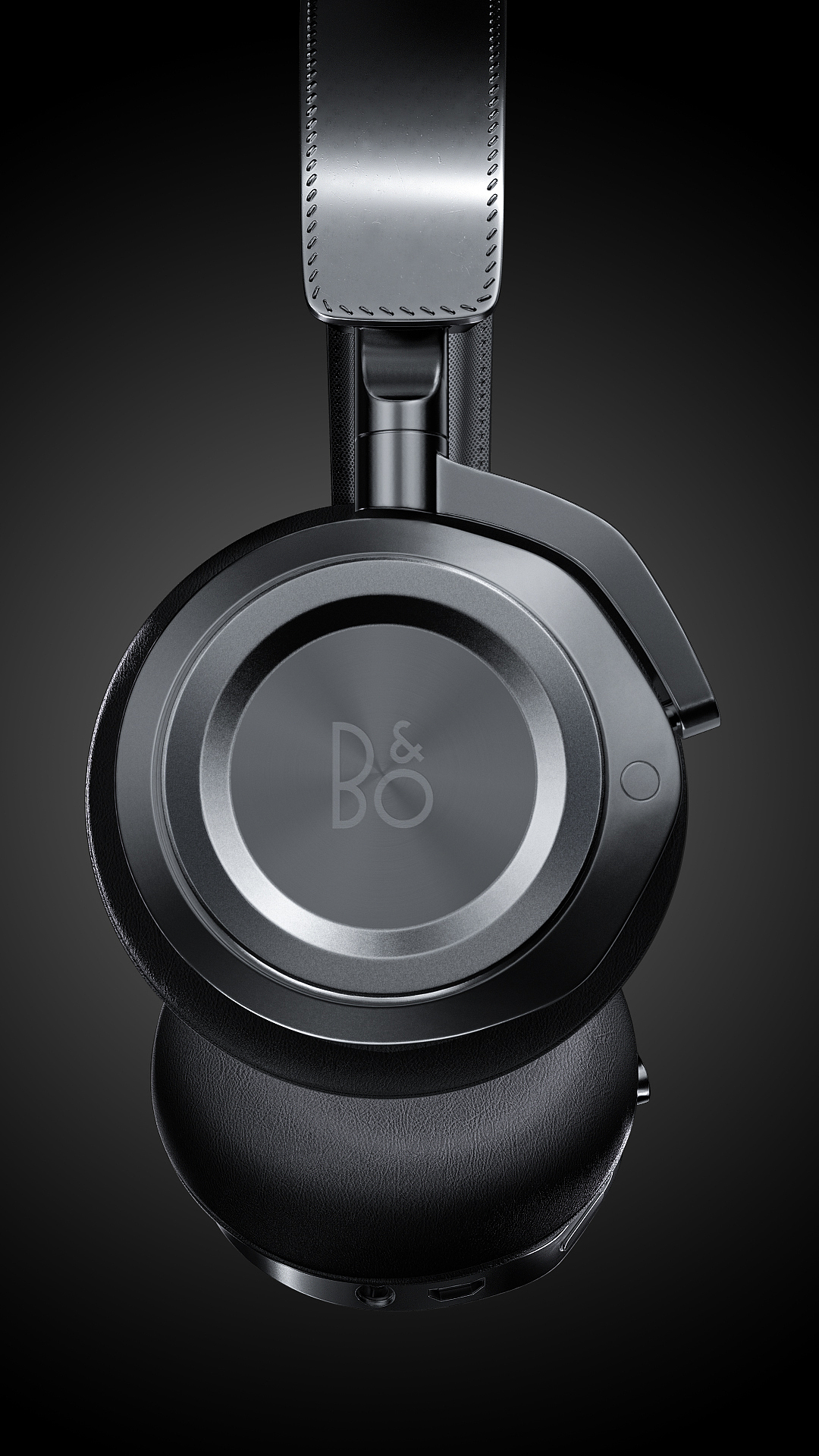 暗色调耳机渲染