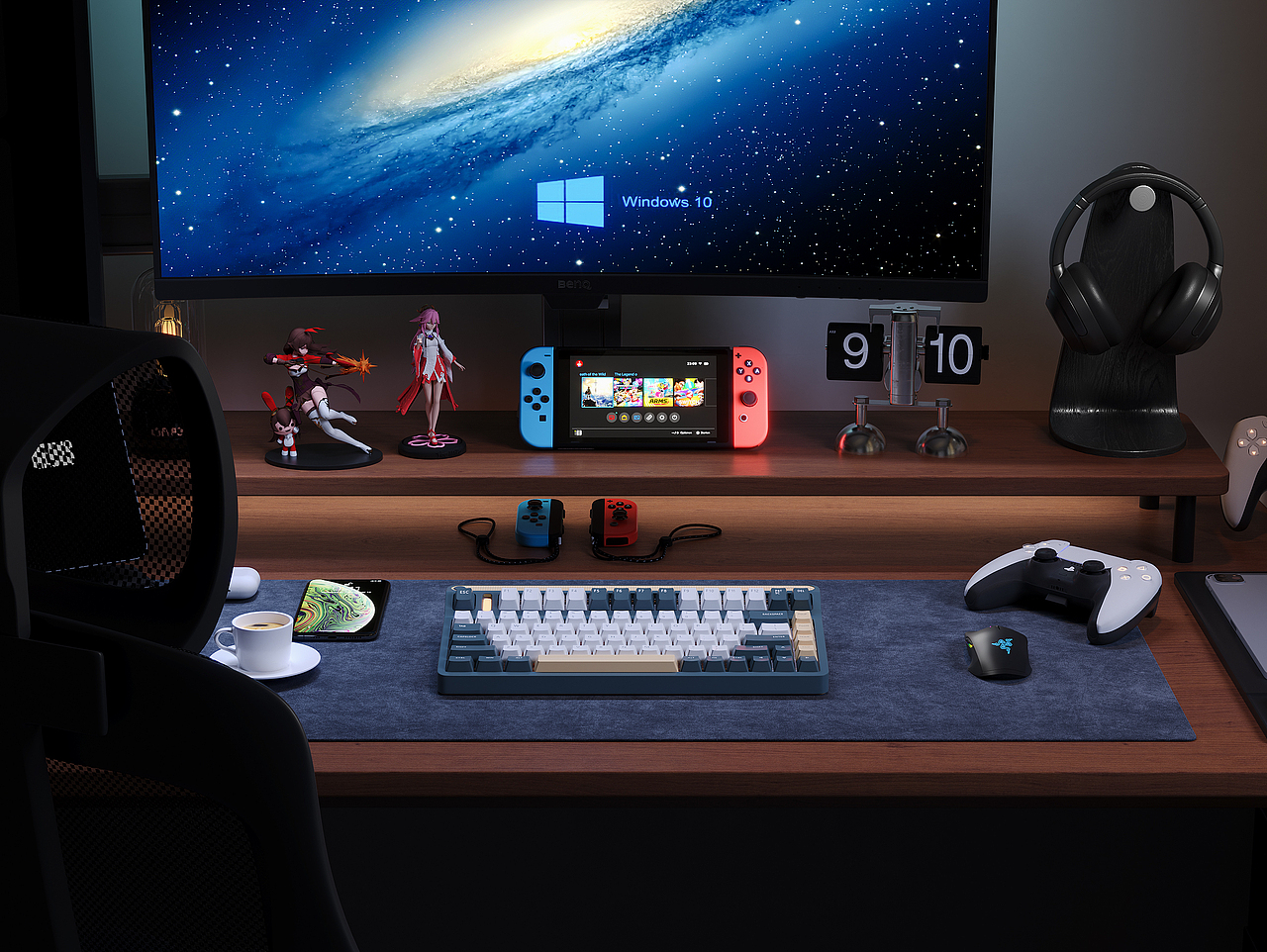 沉浸式书房渲染表现