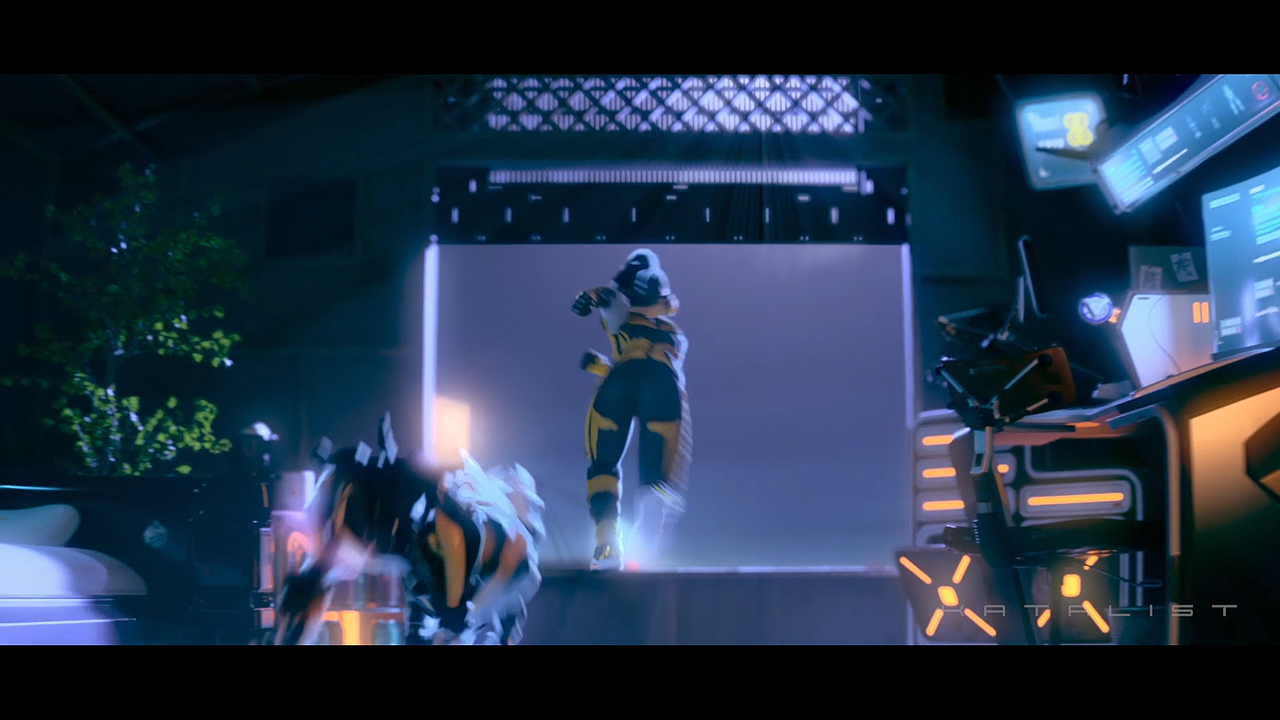 原创酷妹骑手执行秘密任务CG动画,3D视频-卡达利工作室