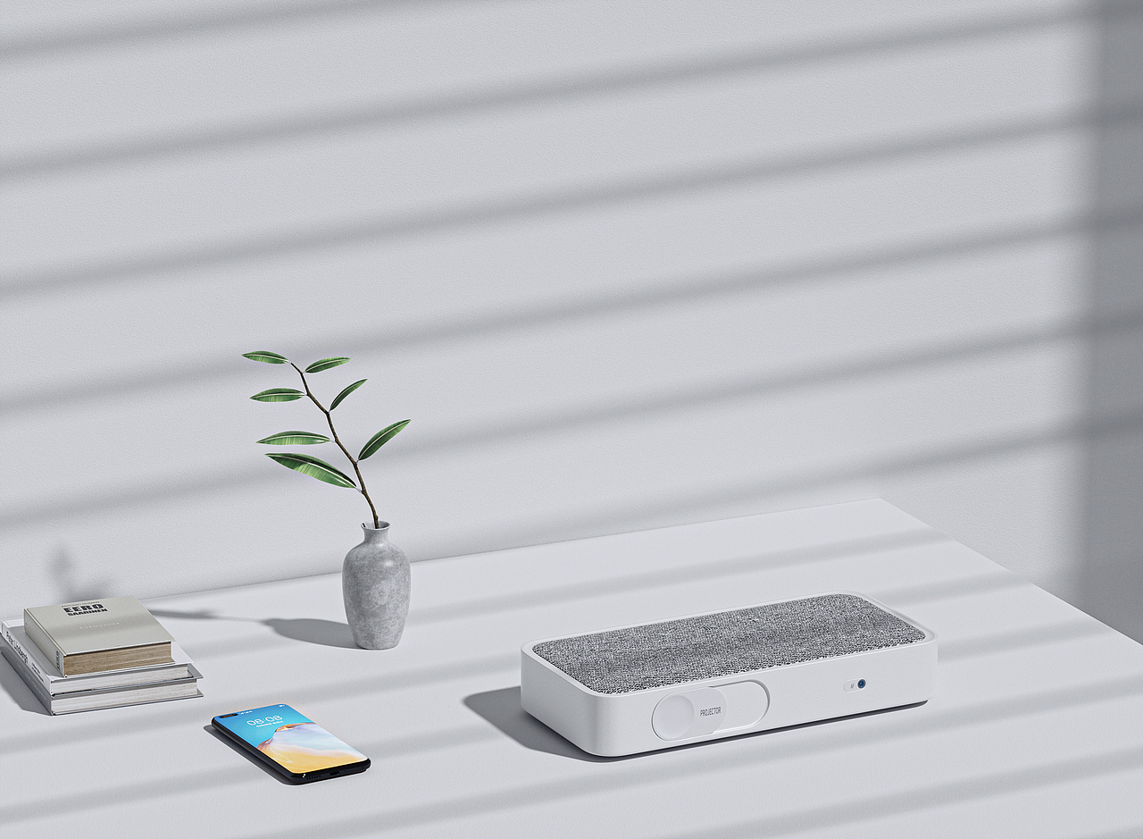 8月一组投影仪产品渲染