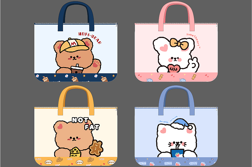 平口款棉被袋效果图组合