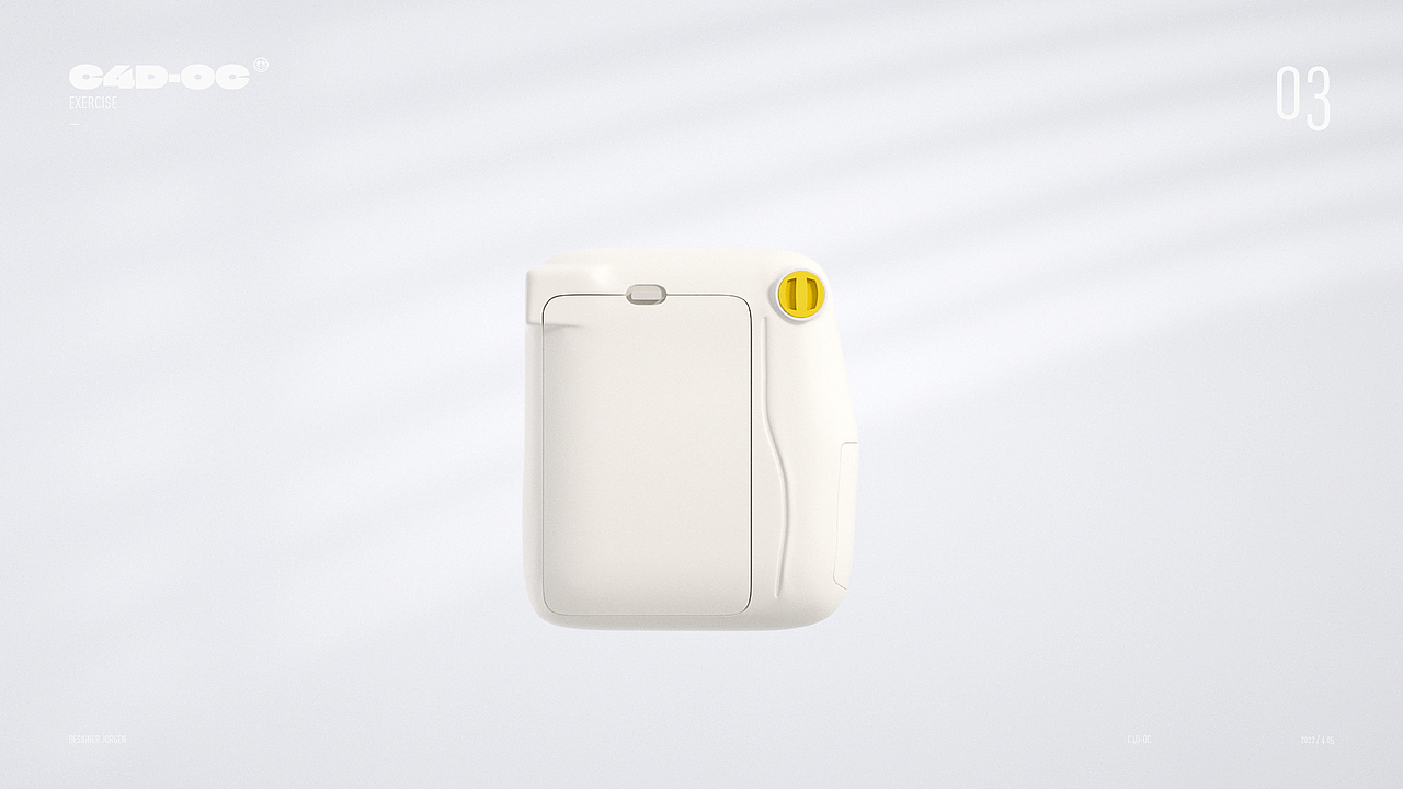 POLAROID》拍立得产品建模渲染作品-学生作业（图ZMjk2NjM4NzI0） - 产品 - 站酷设计师某童鞋原创素材 - 站酷ZCOOL