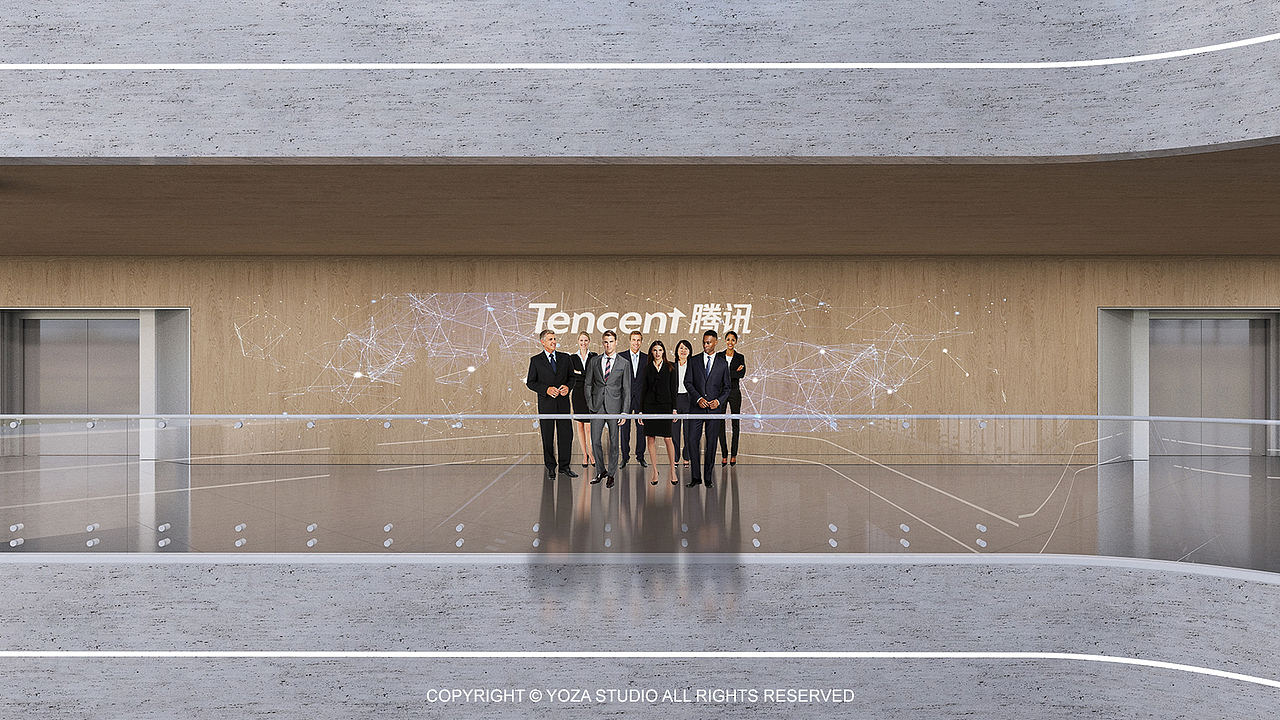 腾讯北京总部大楼展厅