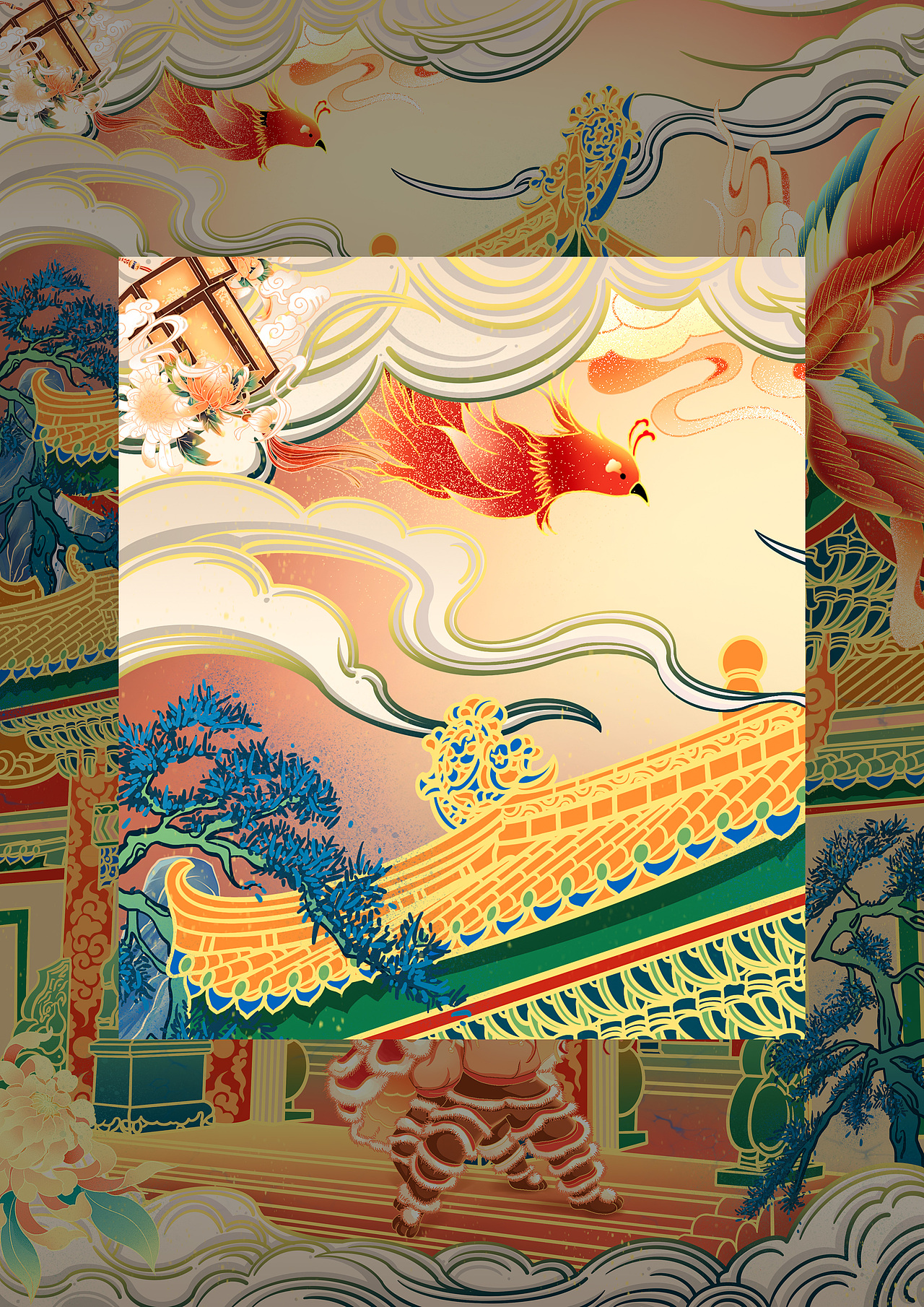 城隍庙/主题插画（图ZMzQ0NjA3NDQ0） - 商业插画 - 站酷设计师ITND原创素材 - 站酷ZCOOL