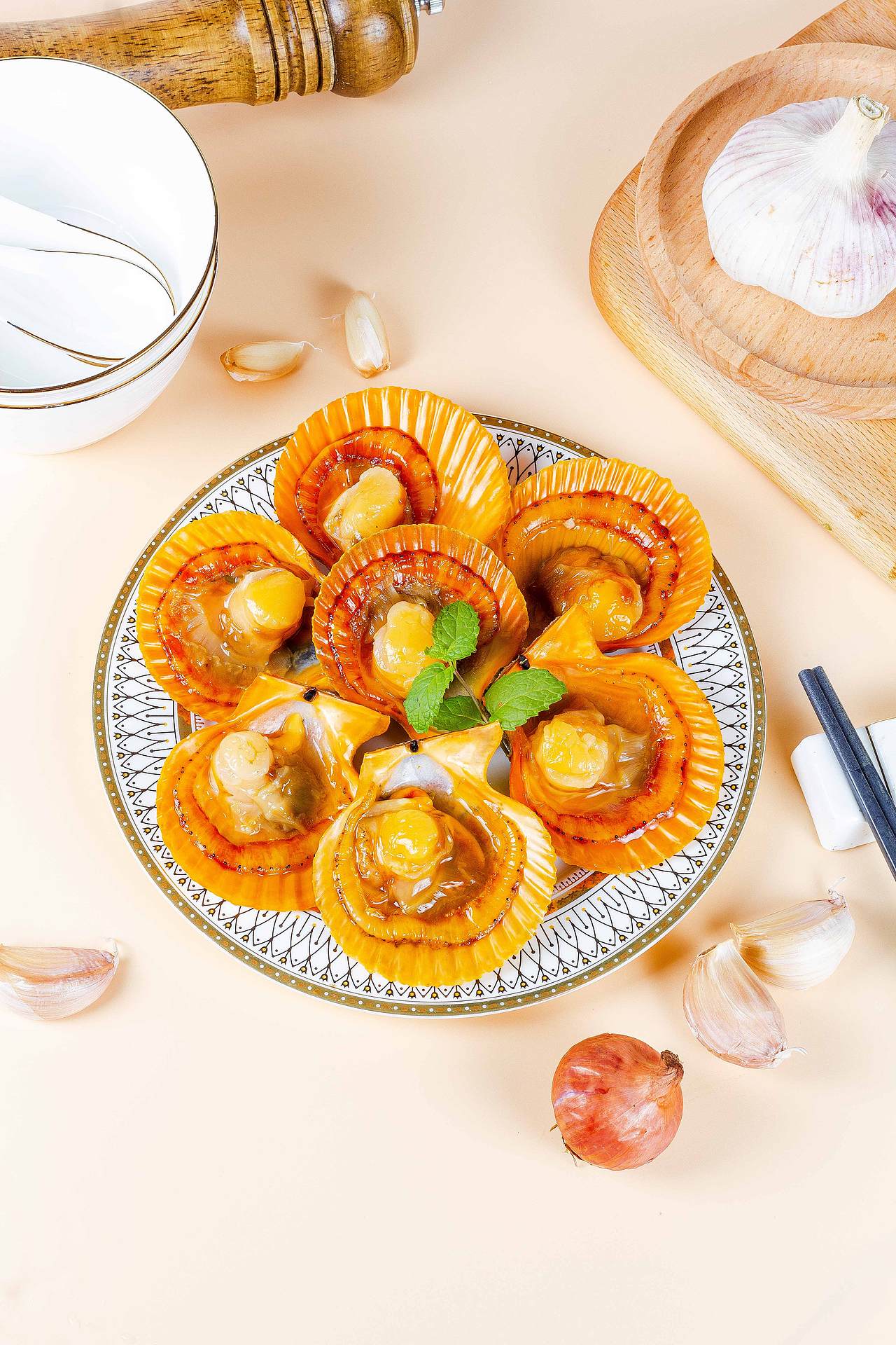 【美食摄影】扇贝