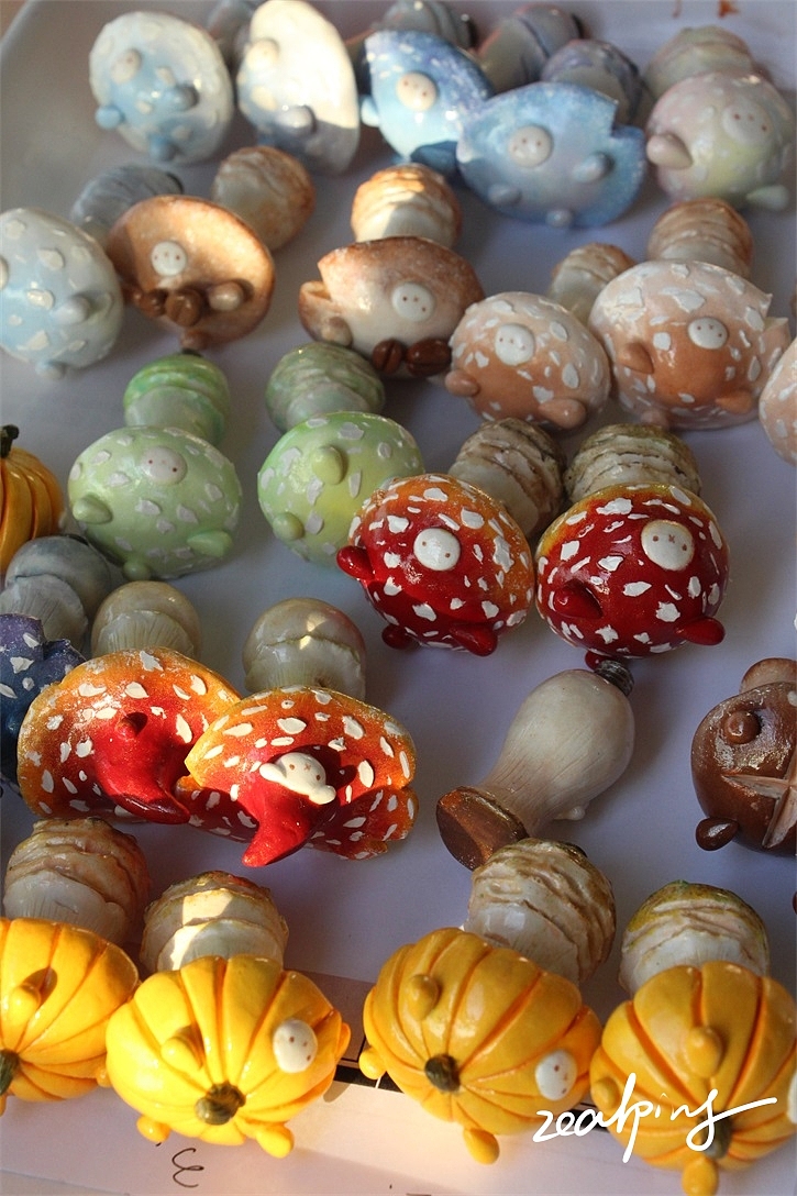 10月蘑菇兔火漆手柄合集