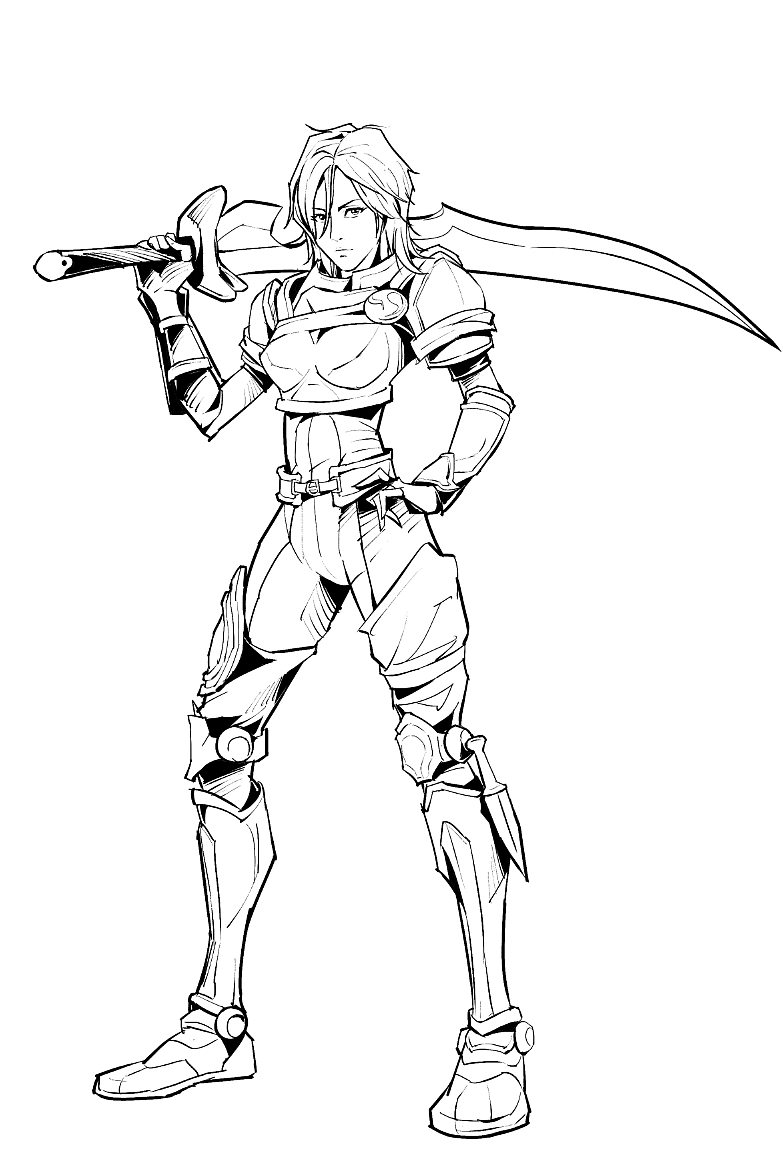 骁龙电竞女战士amira美漫插画写实风