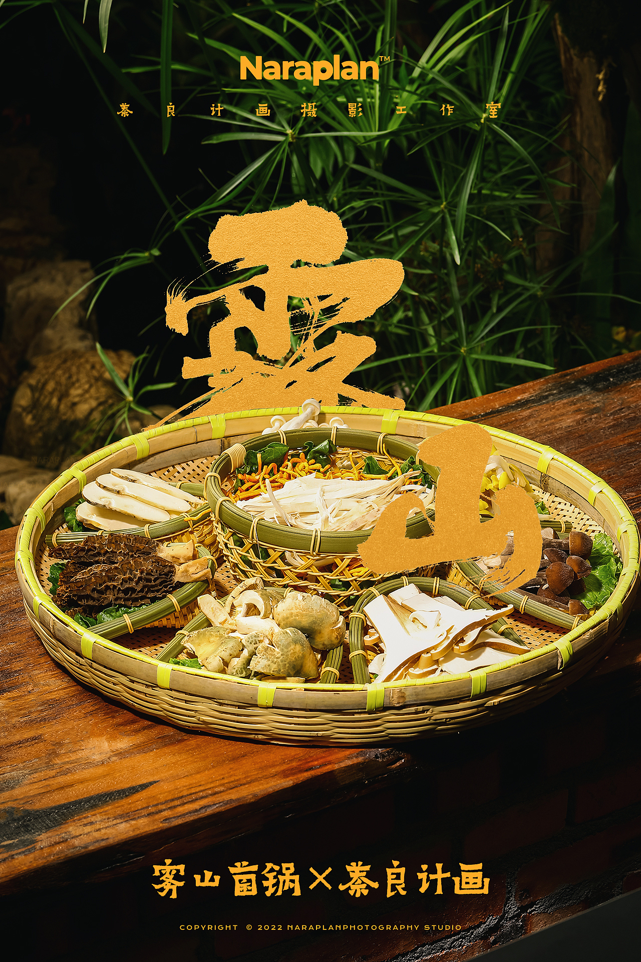 雾山菌锅×萘良美食摄影 | 松茸菌菇火锅美食造景