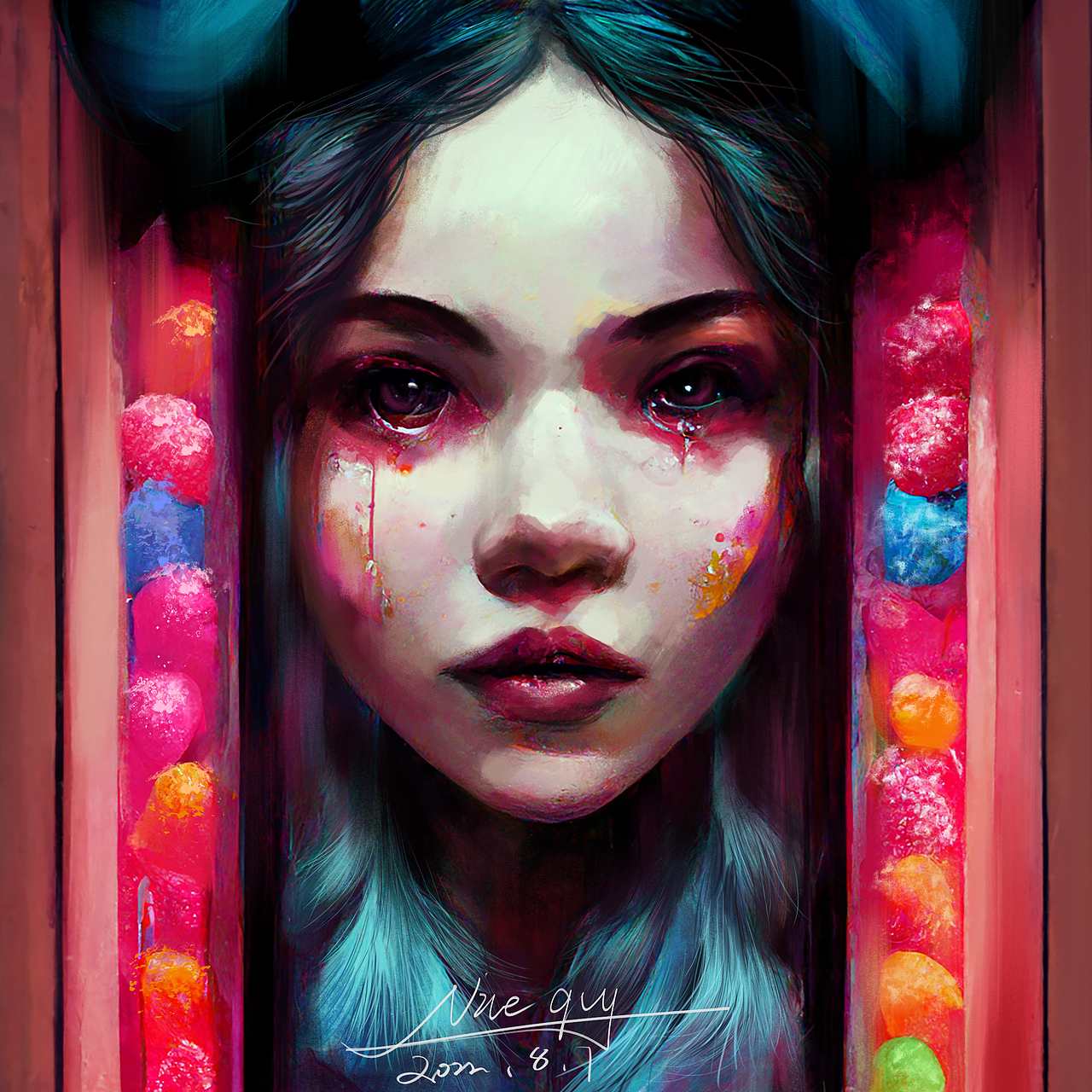 #挑战一张封神#PS板绘合集 《红瞳》系列 完结撒花（图ZMzExNTEzNzA0） - 创作习作 - 站酷设计师奈斯GUY原创素材 - 站酷ZCOOL