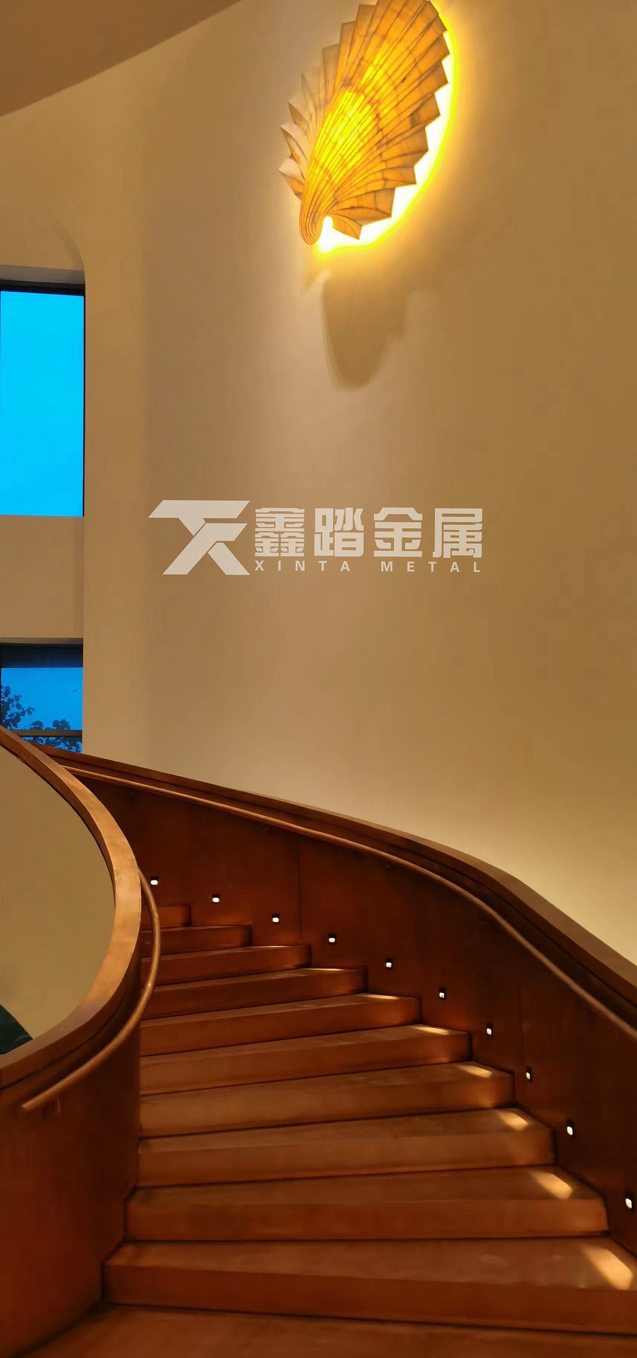 会所紫铜旋转护栏 高大尚