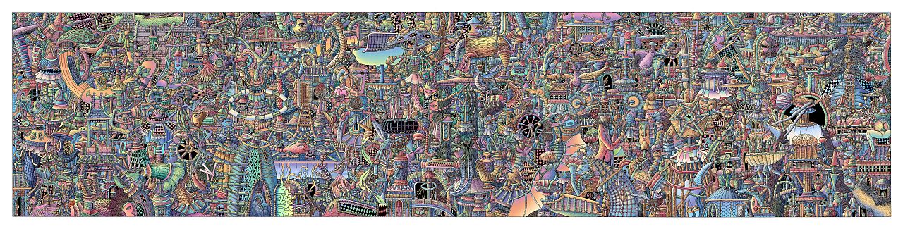 《山海经长卷系列之九声声乐》（图ZMzMzMzgwNDYw） - 艺术插画 - 站酷设计师八月李插画原创素材 - 站酷ZCOOL