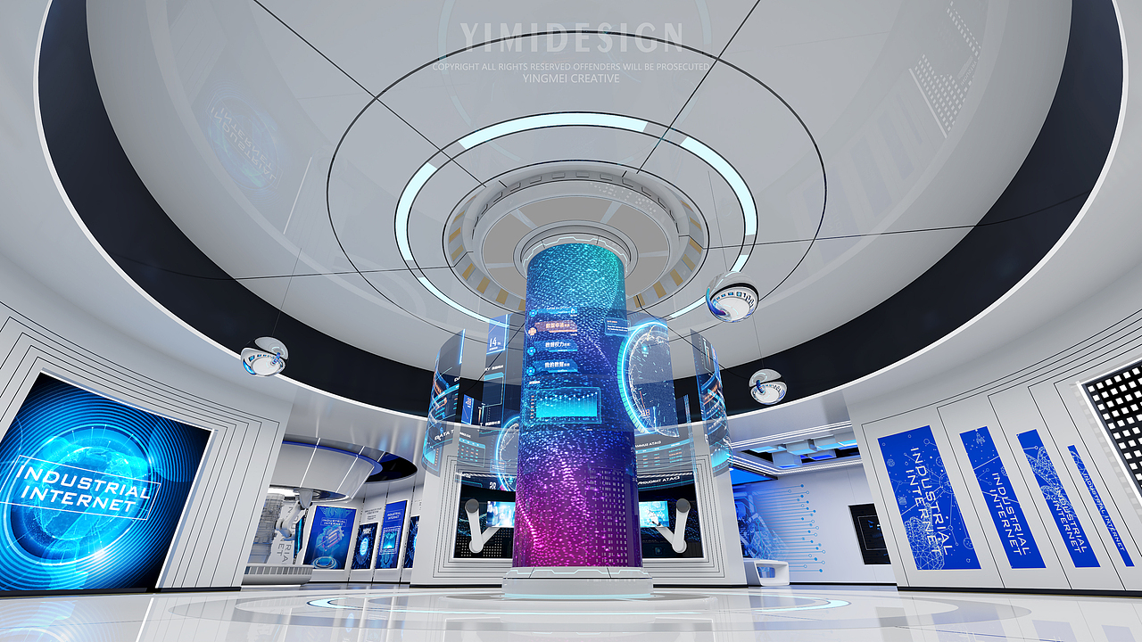 工业互联网展厅 5G互联网展厅 人工智能展厅 数字展厅（图ZMzE0MTE0MjQ4） - 展陈设计 - 站酷设计师盈美创意原创素材 - 站酷ZCOOL