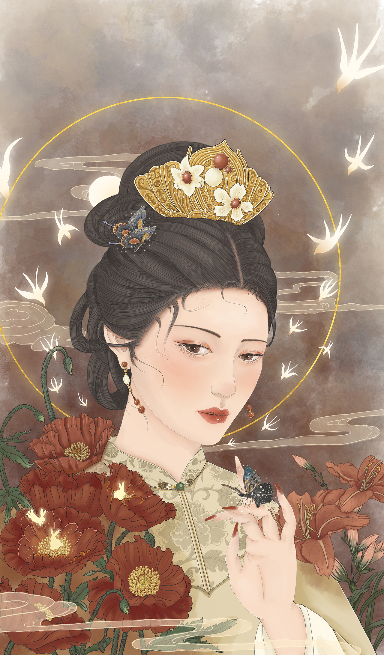 沉思#古风美人系列#