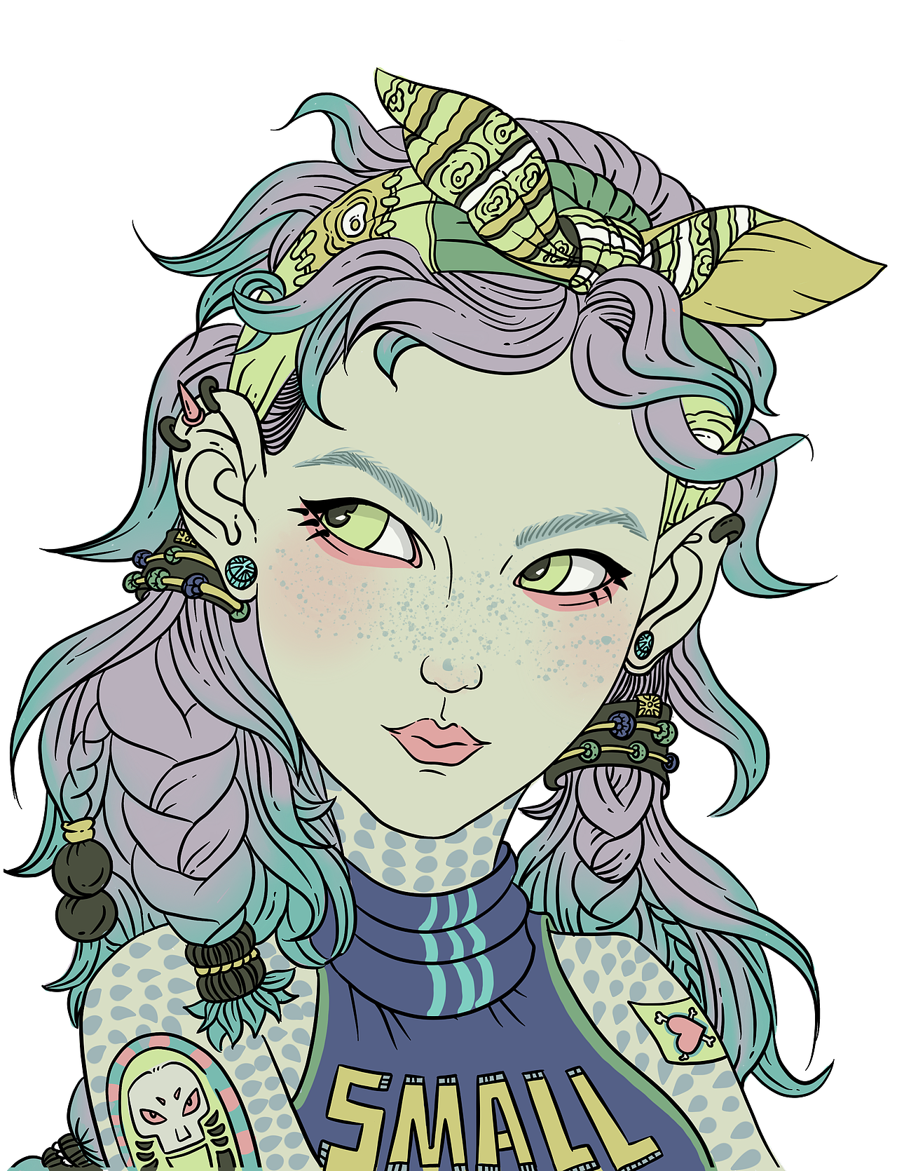 人物插画（图ZMzQxOTg2MzE2） - 商业插画 - 站酷设计师smalllllllll原创素材 - 站酷ZCOOL