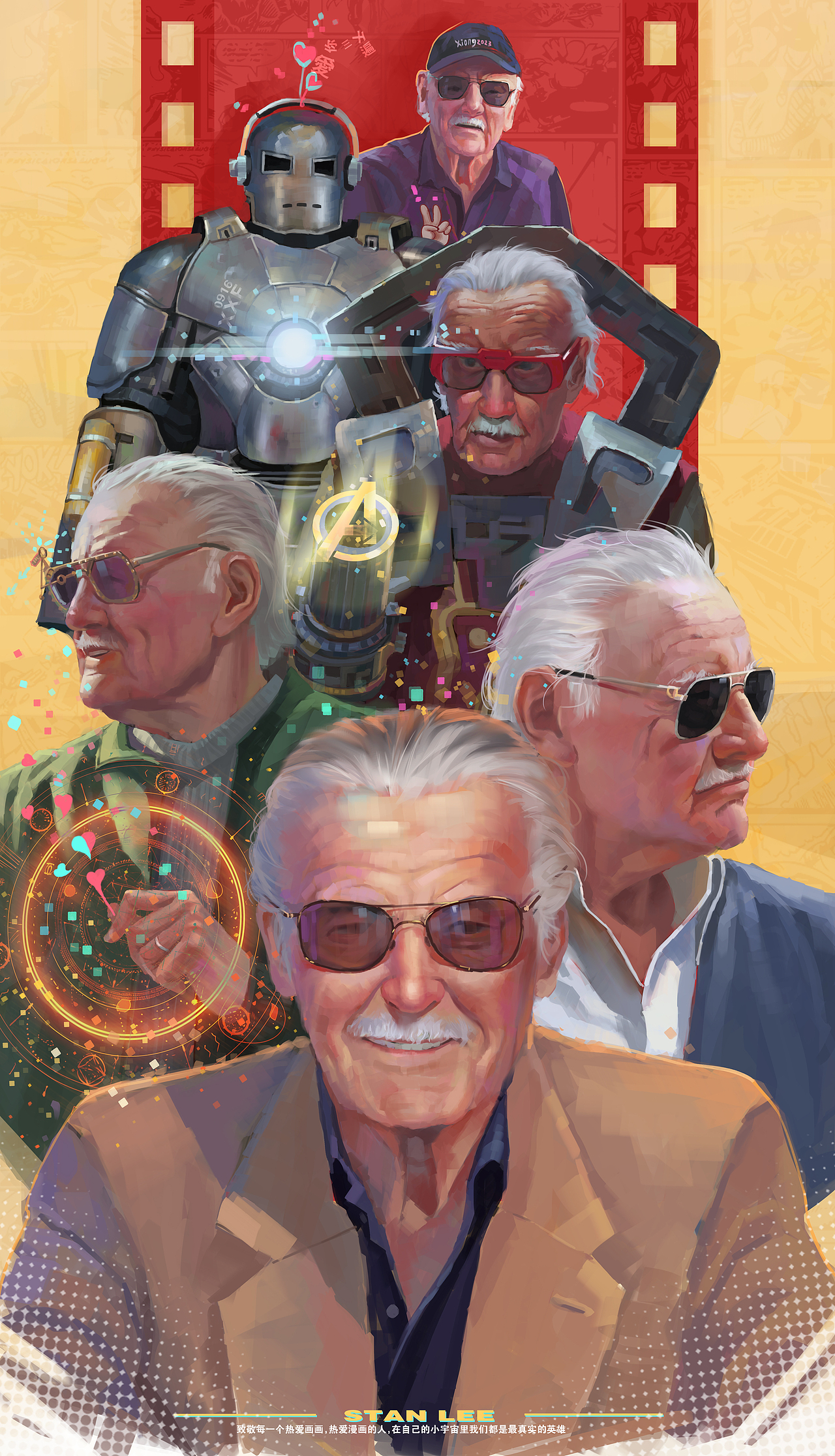 漫威之父（图ZMzU3NjQ0NDE2） - 创作习作 - 站酷设计师爱画就行原创素材 - 站酷ZCOOL