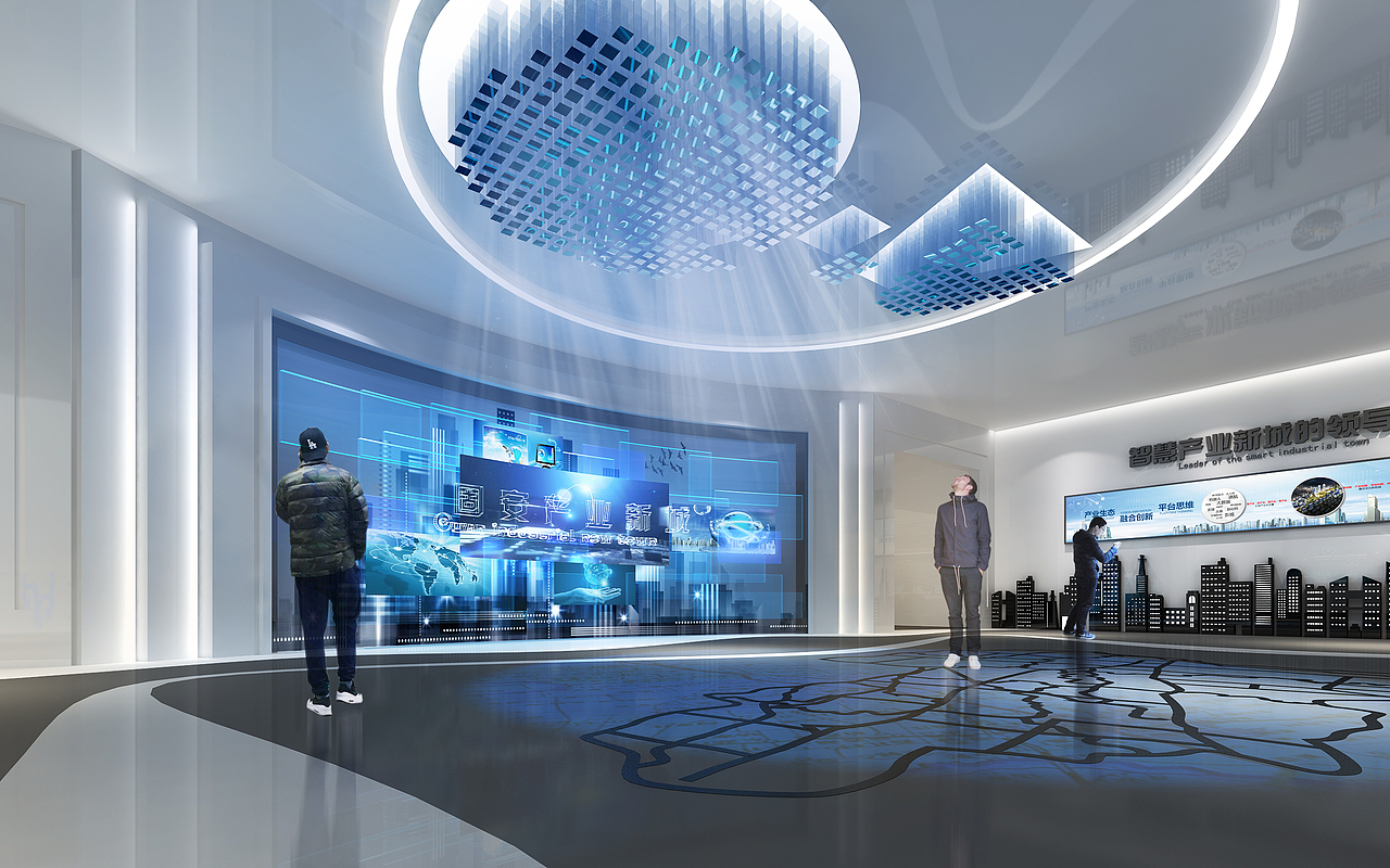 展示云 | 固安智慧城市指挥中心（图ZMzAzNDU0NTQw） - 展陈设计 - 站酷设计师展示云空间设计原创素材 - 站酷ZCOOL