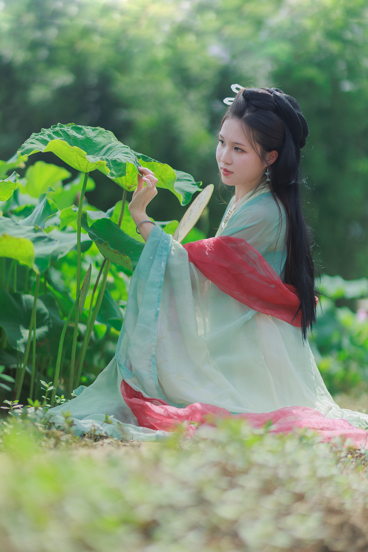 夏日荷花人像练习