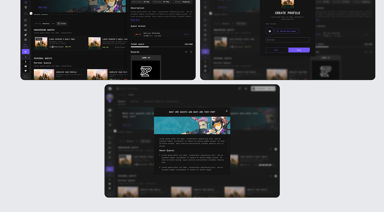 Spintop - Web3 游戏生态系统的 UI UX | 网页设计