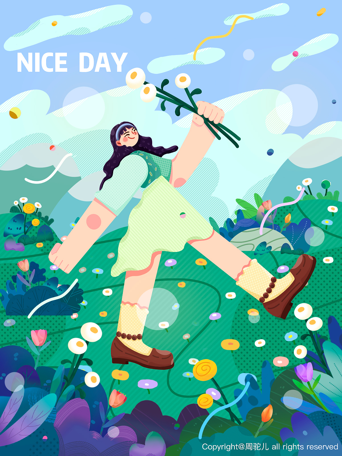 NICE DAY-9月打卡13（图ZMzE1NzI5OTA4） - 商业插画 - 站酷设计师一只周驼原创素材 - 站酷ZCOOL