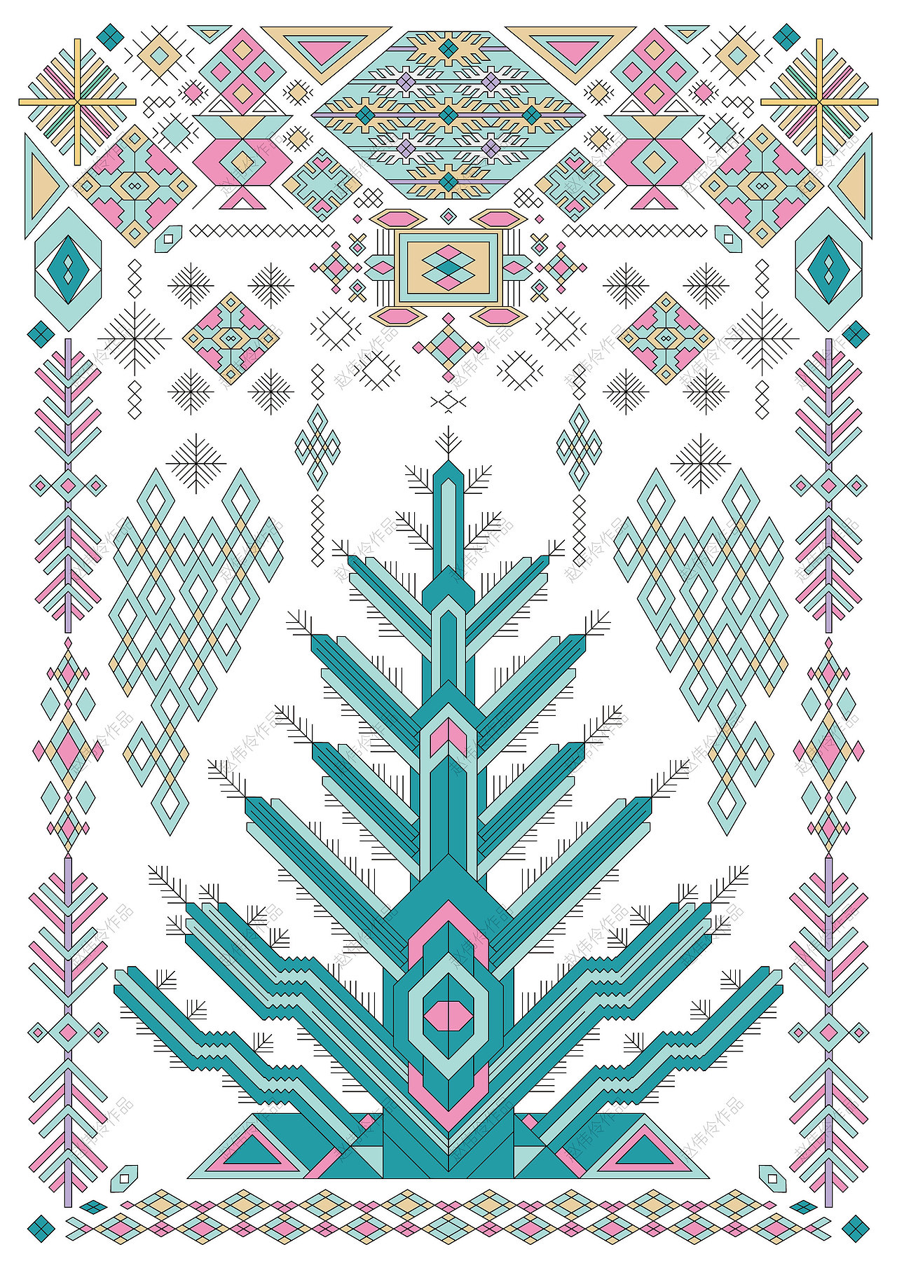 《西兰卡普在恩施女儿会民俗活动视觉形象设计的运用》