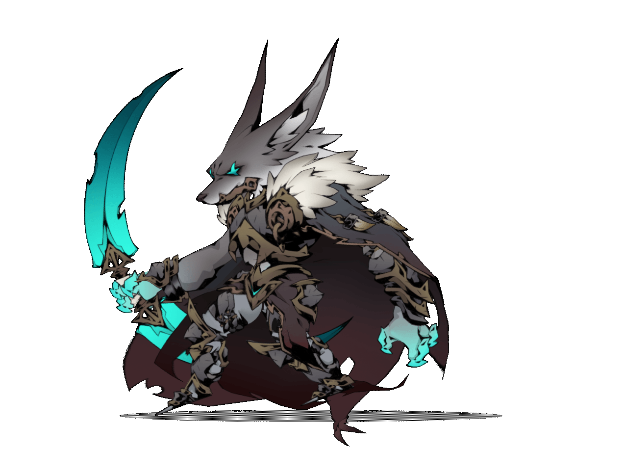 wolf-knight-spine-pose（图ZMzUyNDE2MTA0） - 独立游戏 - 站酷设计师三栖人设计原创素材 - 站酷ZCOOL