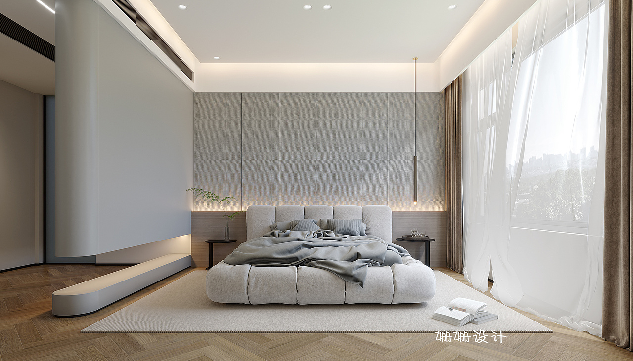 克莱因蓝+极简，纯粹高级的舒适感