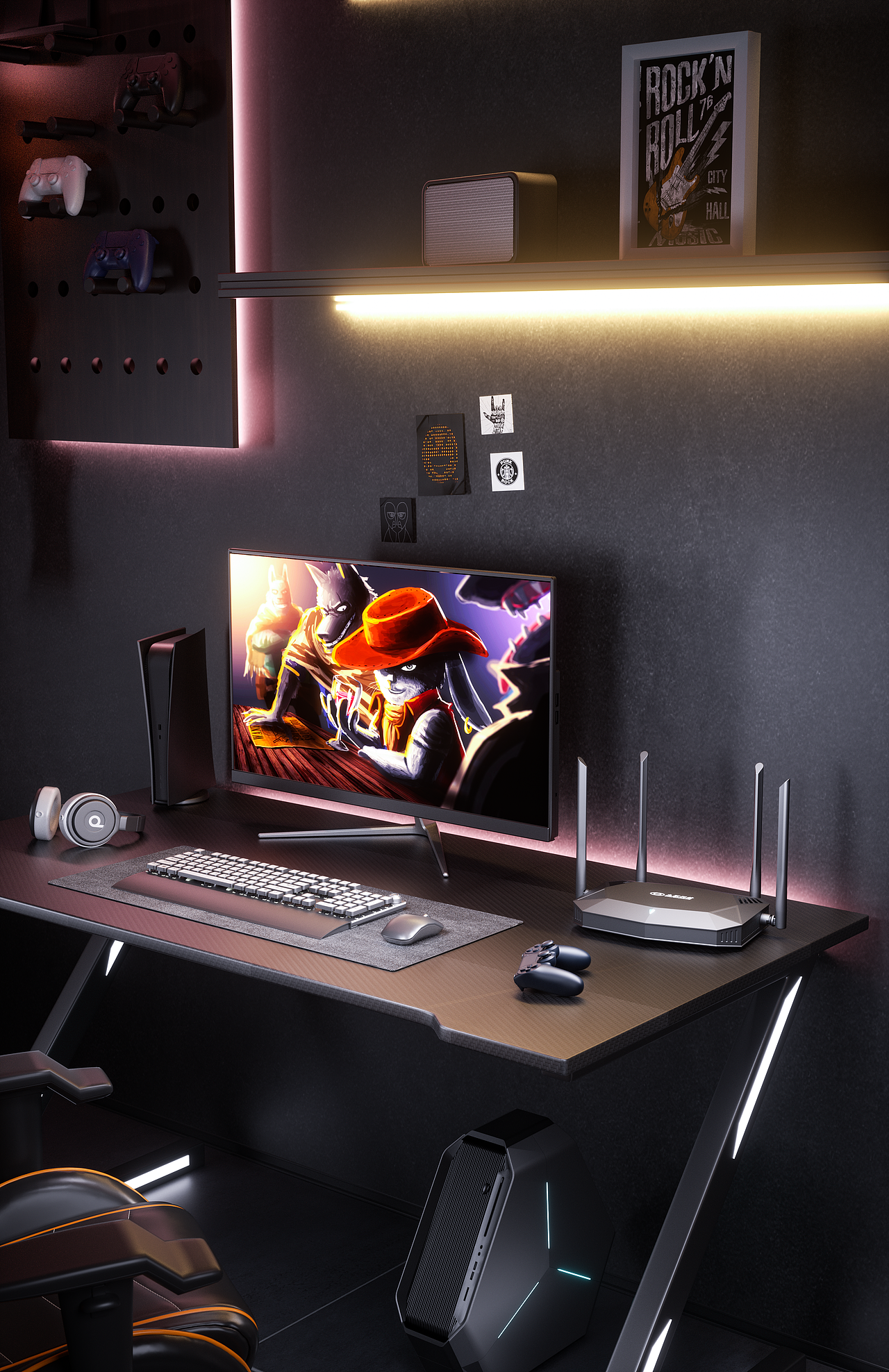 路由器场景渲染（图ZMzUxNjE4MDY4） - 场景 - 站酷设计师美吉视觉设计原创素材 - 站酷ZCOOL