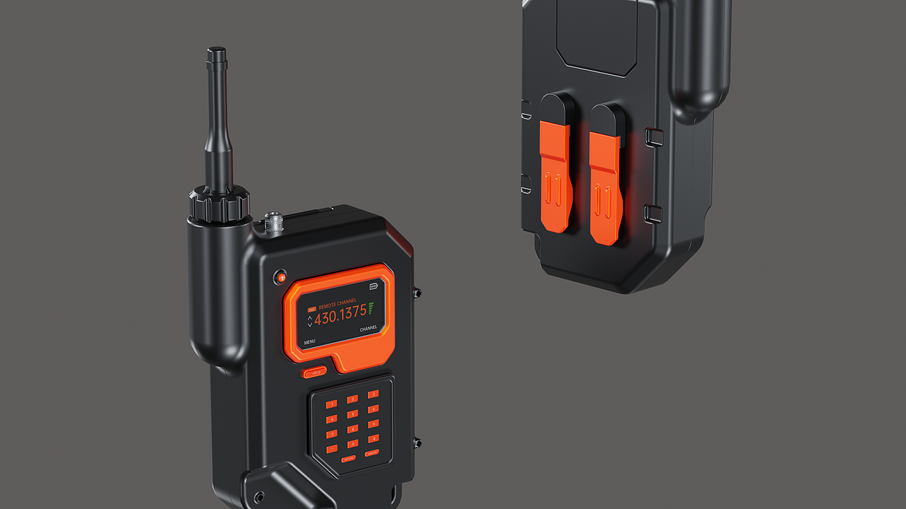 对讲机建模+渲染