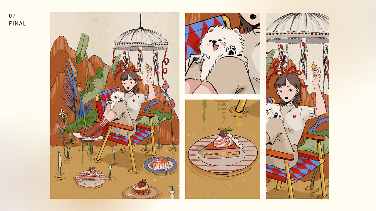 小狗系列插画（图ZMzE3MjU5NjQ0） - 创作习作 - 站酷设计师李坨坨_ATUO原创素材 - 站酷ZCOOL