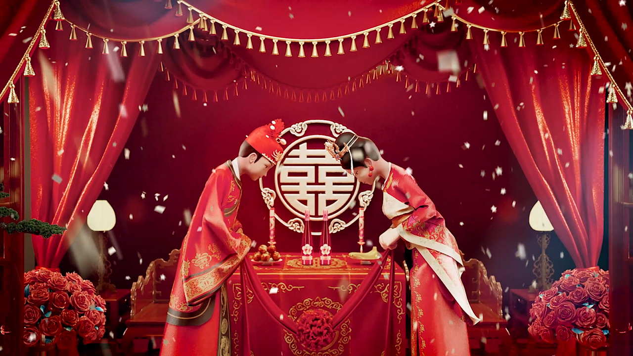 中国婚礼—好事成双季 片头动画（图ZMzM5MjYxNTIw） - 动画/影视 - 站酷设计师2XLabs原创素材 - 站酷ZCOOL