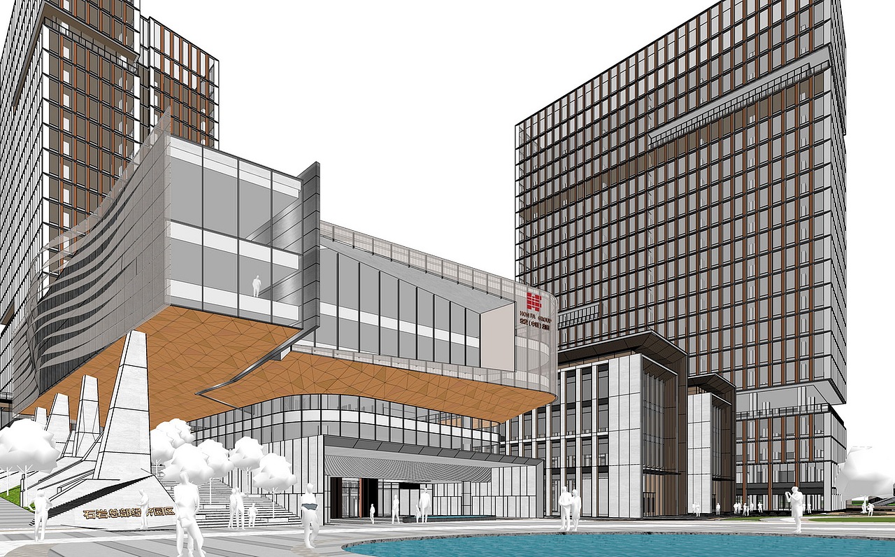 宏发集团总部园区SU模型下载