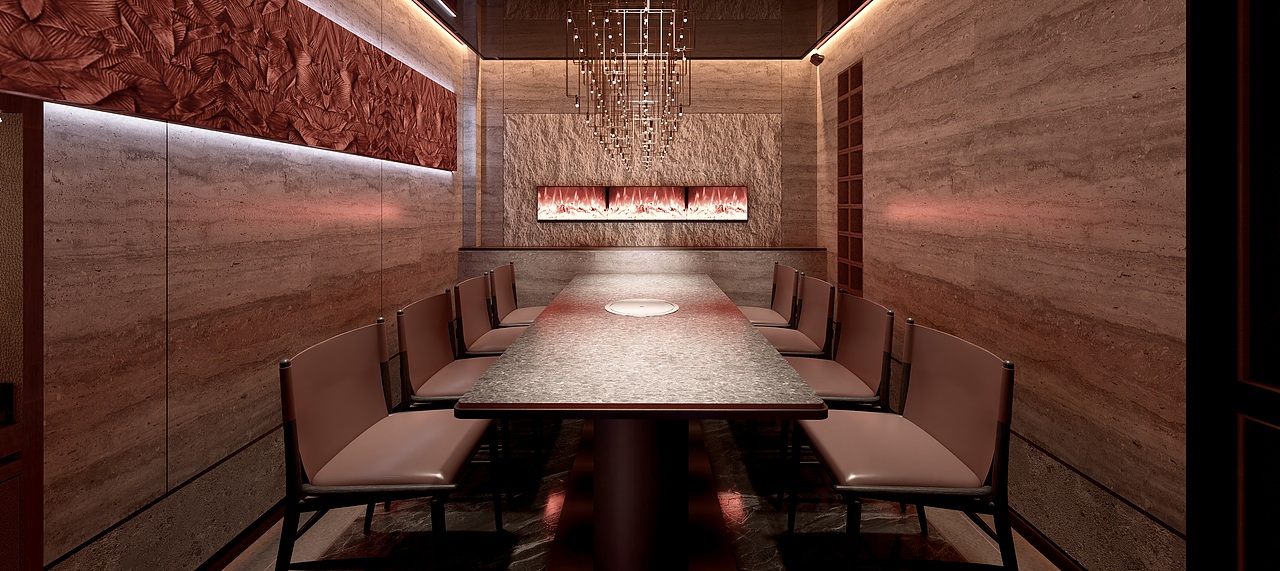 火炉里X再作 | 炭烤雪花牛肉500m²餐饮空间设计（图ZMzUxNjIwNDk2） - 品牌 - 站酷设计师再作餐饮品牌设计原创素材 - 站酷ZCOOL