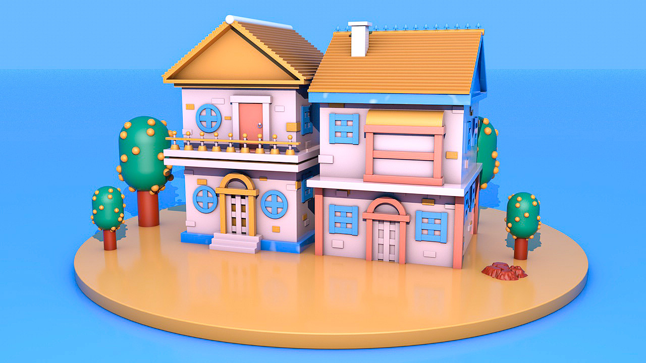 C4D小场景（图ZMzIwMDU2MzMy） - 其他三维 - 站酷设计师幺拾叁幺原创素材 - 站酷ZCOOL