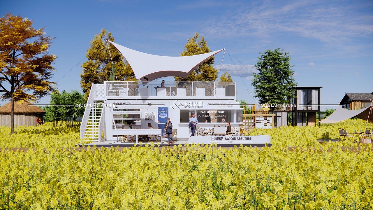 集装箱营地|网红营地|油菜花营地|集装箱营地规划设计（图ZMzY3NzIwNjYw） - 建筑/空间 - 站酷设计师扬品集装箱定制原创素材 - 站酷ZCOOL