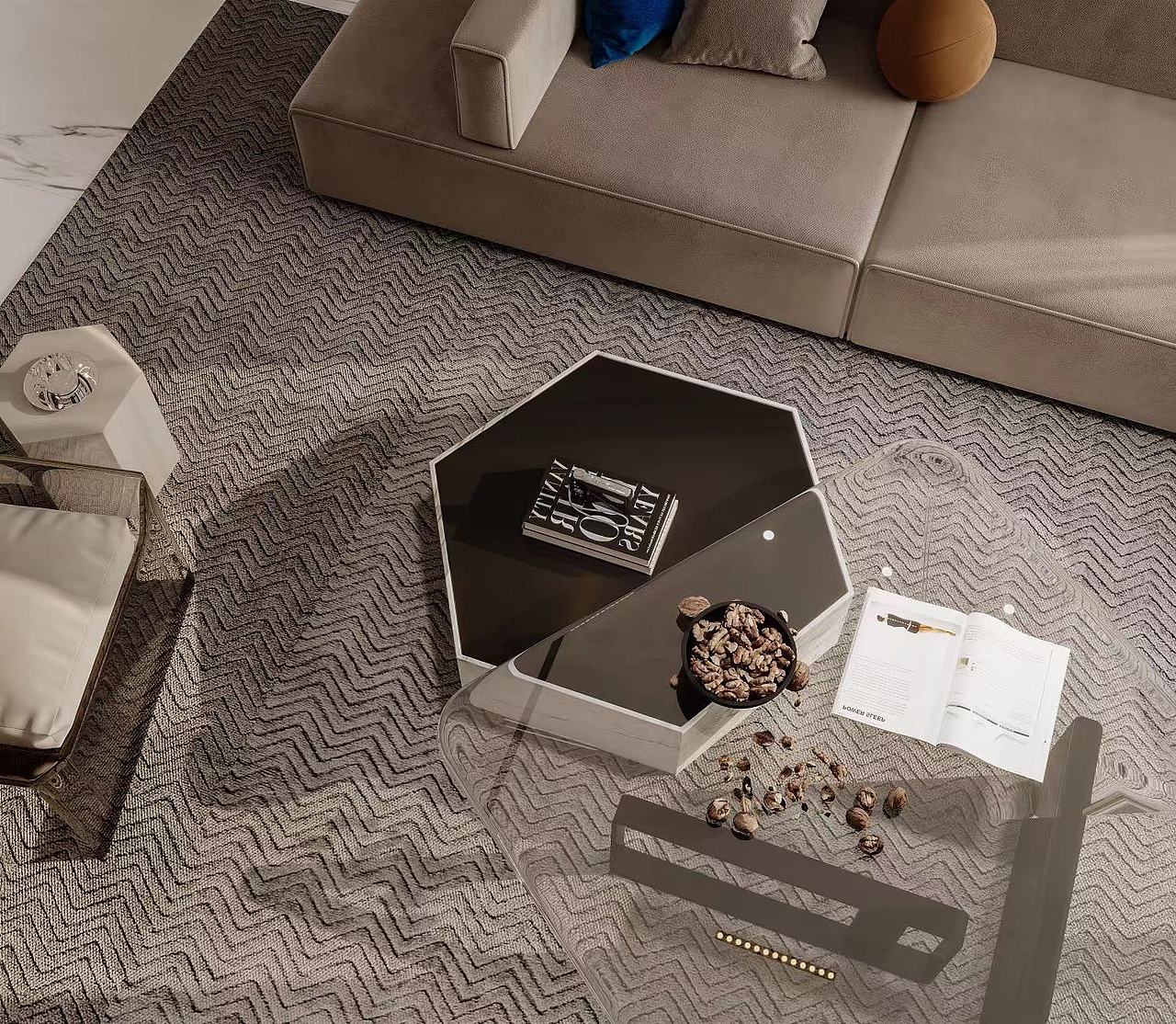 现代极简|奶油|克莱因蓝|重奢|法式奶油|侘寂（图ZMzE5MjA4NDg0） - 建筑/空间 - 站酷设计师一心只为做图人原创素材 - 站酷ZCOOL