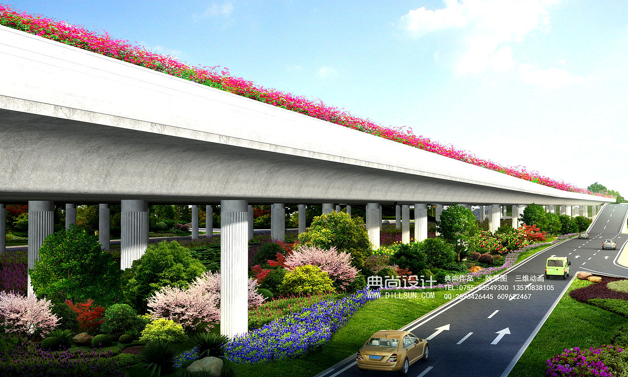 道路街边小品效果图2