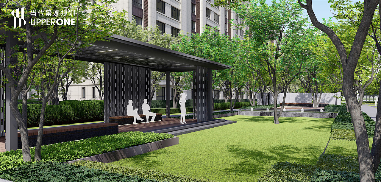 郑州▪正商新港雅苑景观设计效果图|当代景观规划