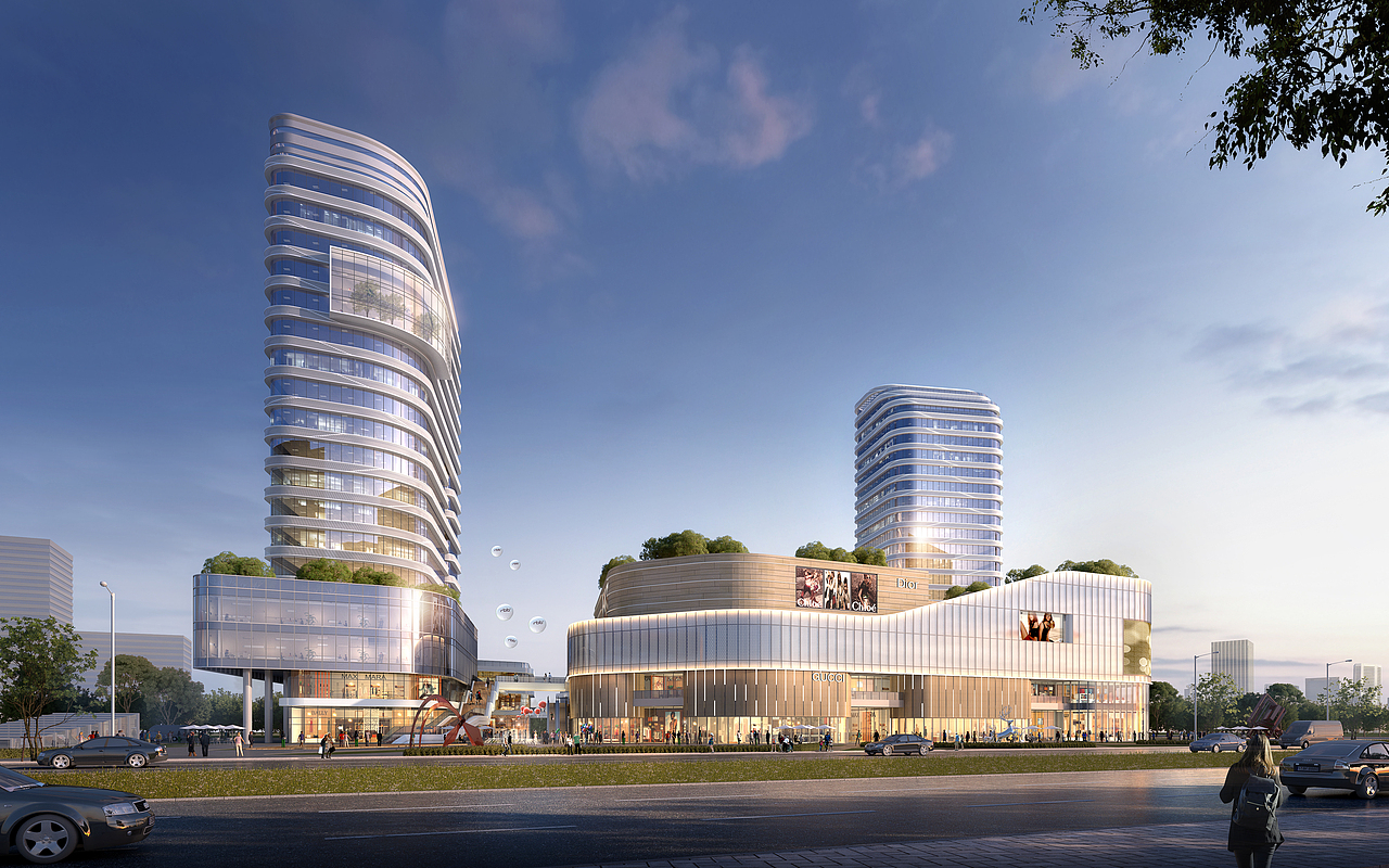 建筑室外效果图（图ZMzY2NDA2MTg4） - 建筑/空间 - 站酷设计师ASK_GZ原创素材 - 站酷ZCOOL