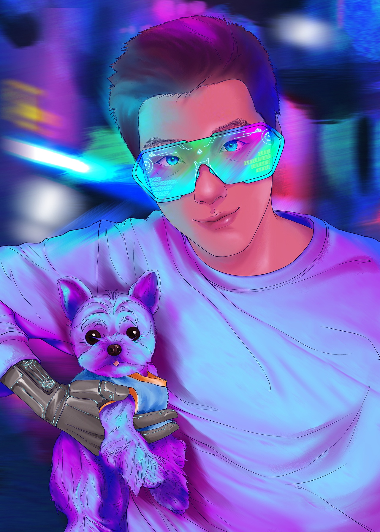 【赛博朋克风定制头像】游戏公司全员赛博化