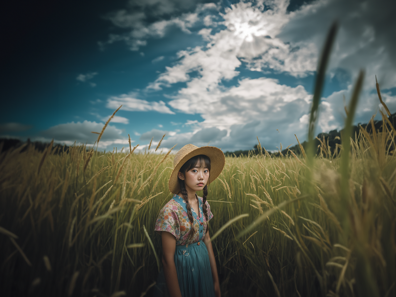 小麦里的草帽（图ZMzUxNzQ4MjMy） - 人像摄影 - 站酷设计师木文Melvin原创素材 - 站酷ZCOOL