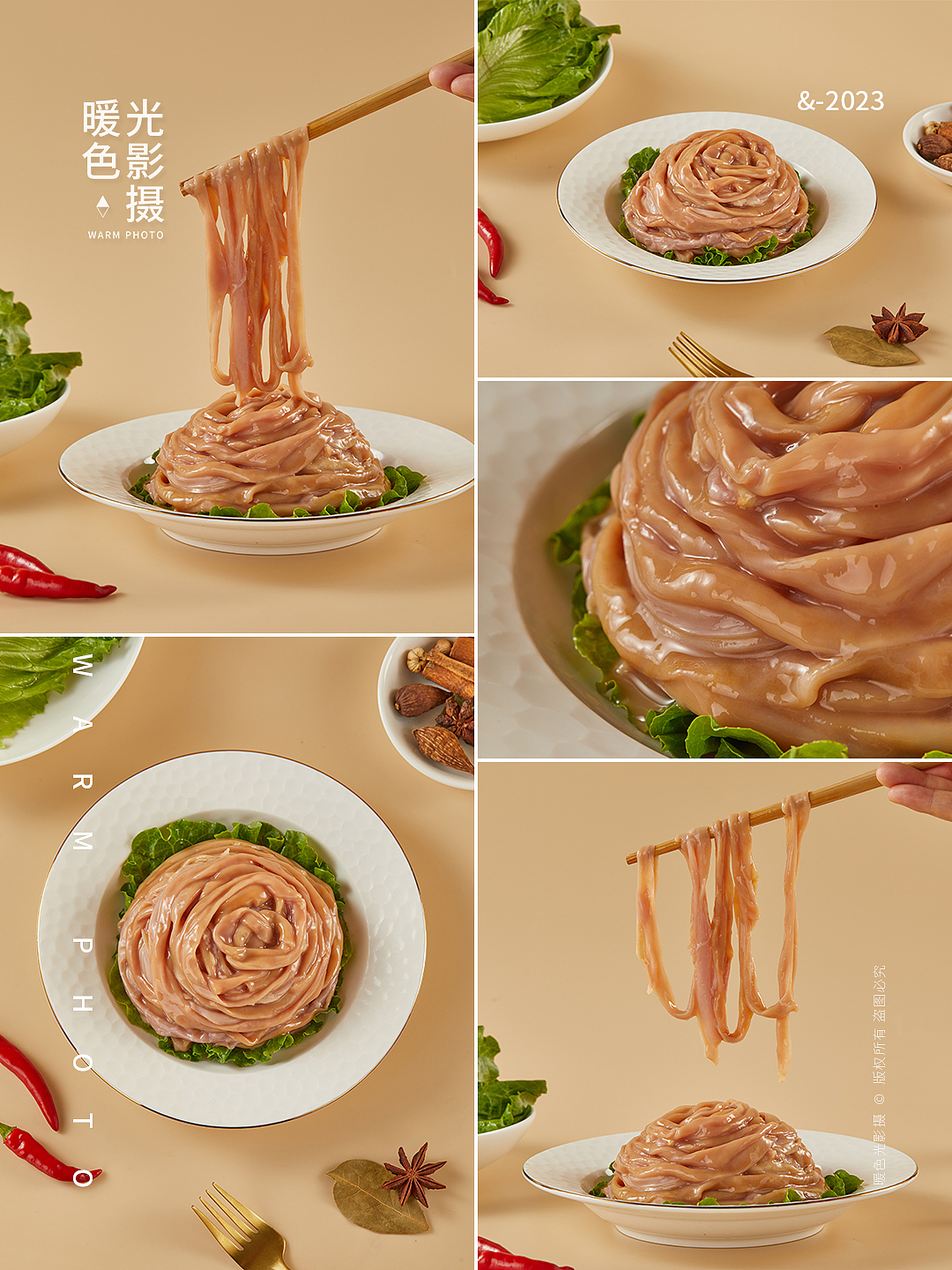 食品拍摄 生鲜鸭货 鸭掌 鸭脖 鸭头 鸭肠 鸭翅 鸭舌